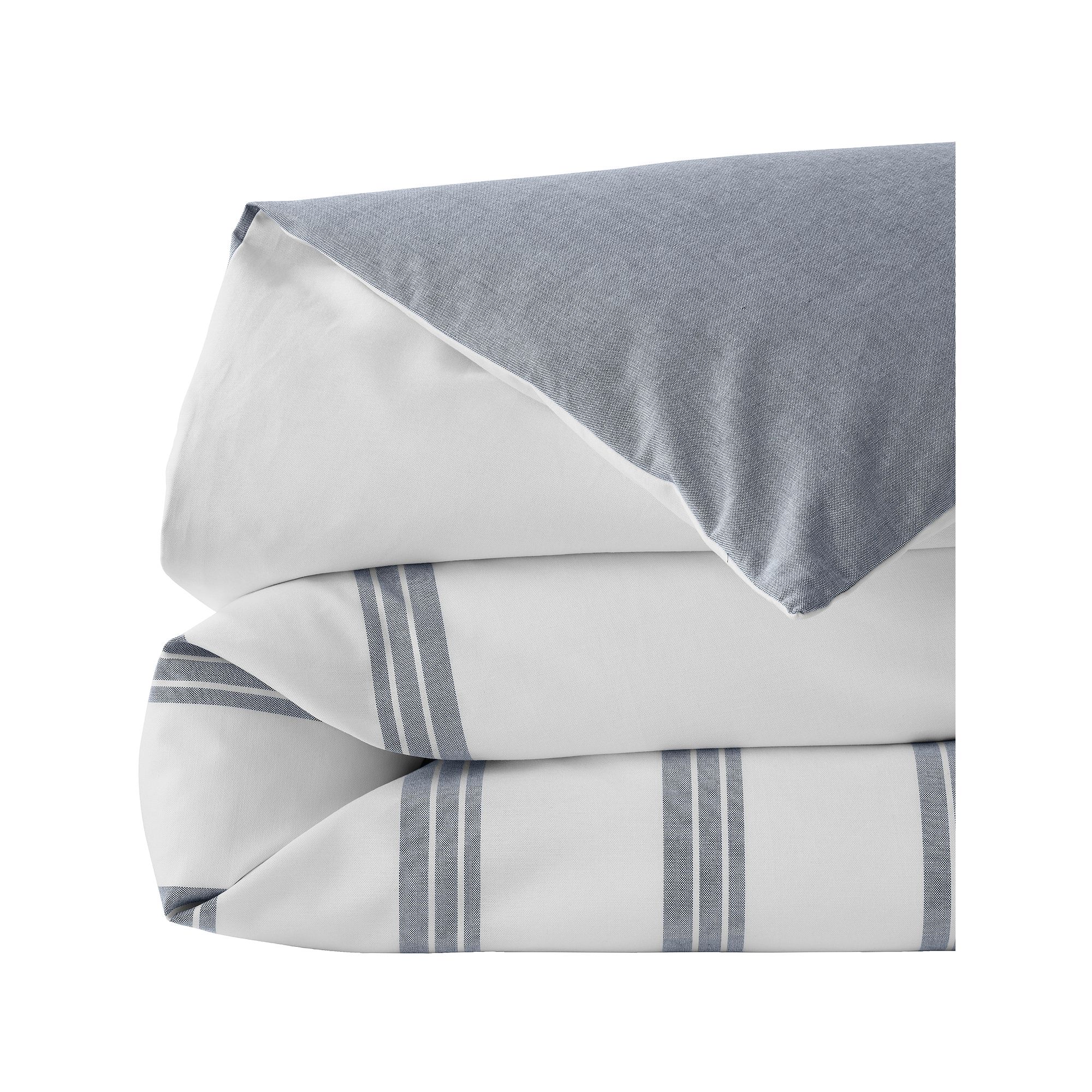 Lands End European Square Oxford Yarn Dyed Cotton Duvet Cover or Pillow Sh