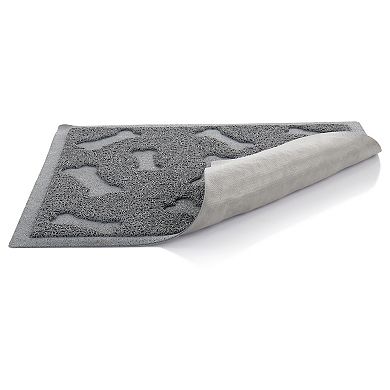 Gibson Everyday Pet Elements 17.7 x 15.75 Inch Dog Bone Placemat in Grey