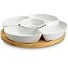 Elama Signature Lazy Susan Appetizer and Condiment Server Set