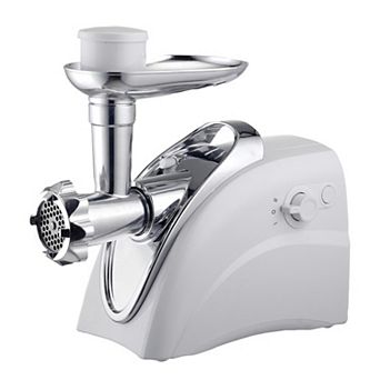 Brentwood 400 watt Electric Meat Grinder and Sausage Stuffer in White
