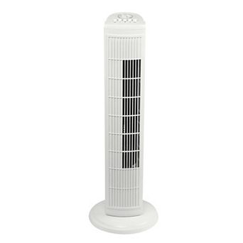 Brentwood Kool Zone White Tower Fan