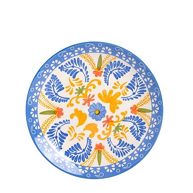 Laurie Gates Tierra Tile 12 Piece Round Stoneware Dinnerware Set in Assorted Designs