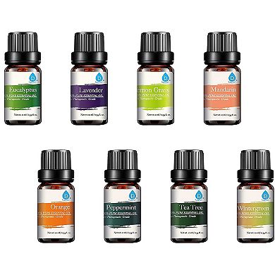 Pursonic 8 Pack Aroma Therapy Essential Oils