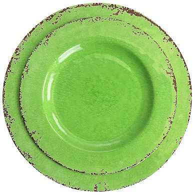 Laurie Gates California Designs Mauna 12 Piece Melamine Dinnerware Set