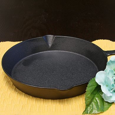 General Store Addlestone 10 in. Pre-Seasoned Round Cast Iron Frying Pan