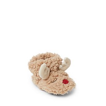 Baby Dearfoams Reindeer Bootie Slippers