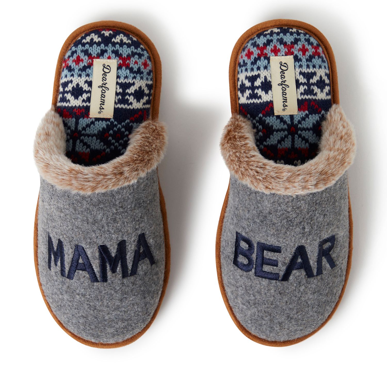 kohls dearfoam slippers mama bear