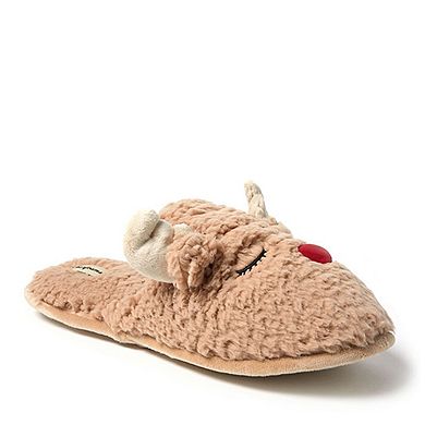 Dearfoams Reindeer Men's Scuff Slippers