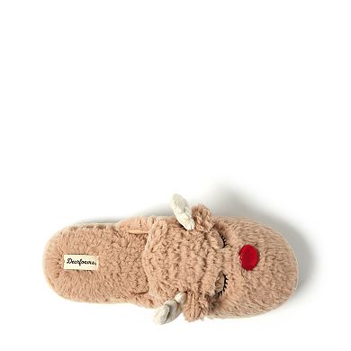 Dearfoams Reindeer Men's Scuff Slippers