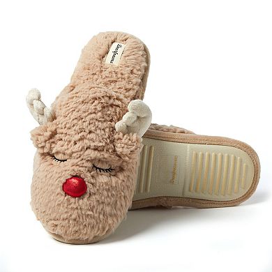 Dearfoams Reindeer Men's Scuff Slippers