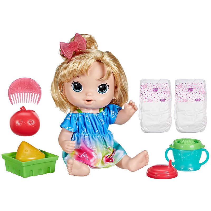 Baby Alive Fruity Sips Baby Doll - Blonde Hair/Blue Eyes