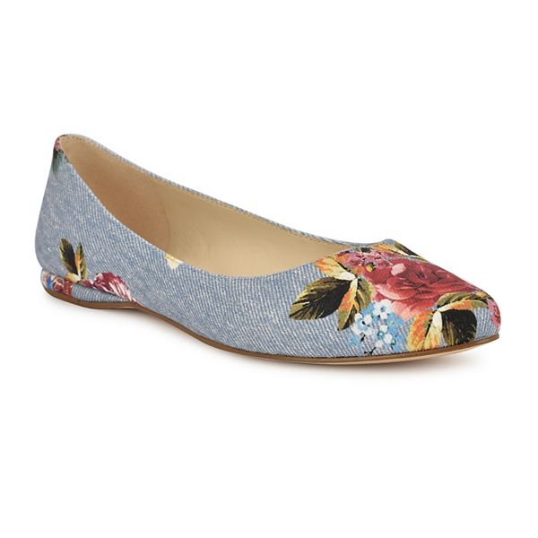 Nine West Speakup Women's Ballet Flats - Blue Multi (8.5)