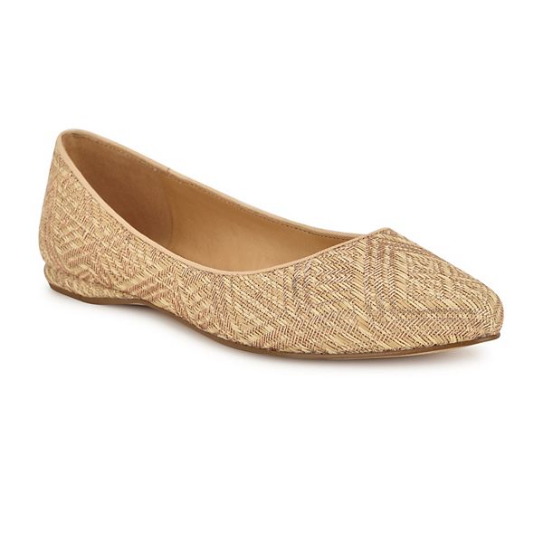 Nine West Speakup Women's Ballet Flats - Light Natural Rose Gol (8.5)