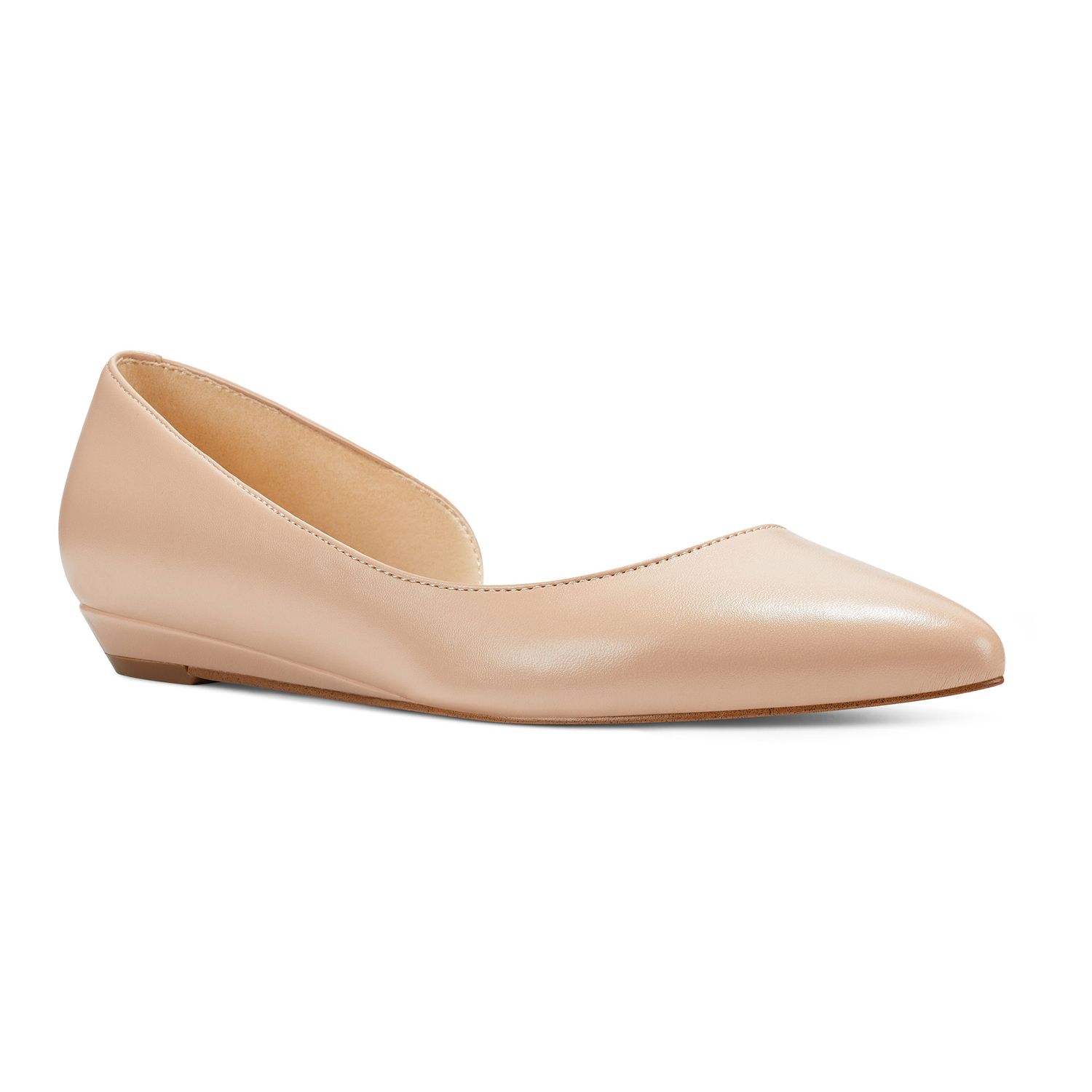 Nine West Women's 'Avagh' Flat - Ivory Leather Casual Shoes, Size 6M