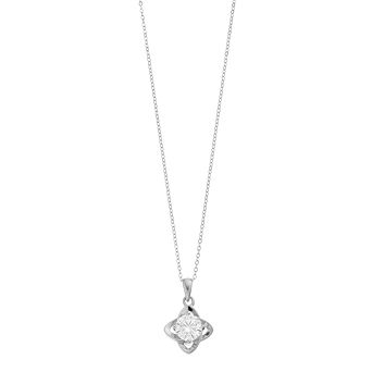 Stella Valentino Sterling Silver 2 Carat T.W. Lab-Created Moissanite Star Pendant Necklace