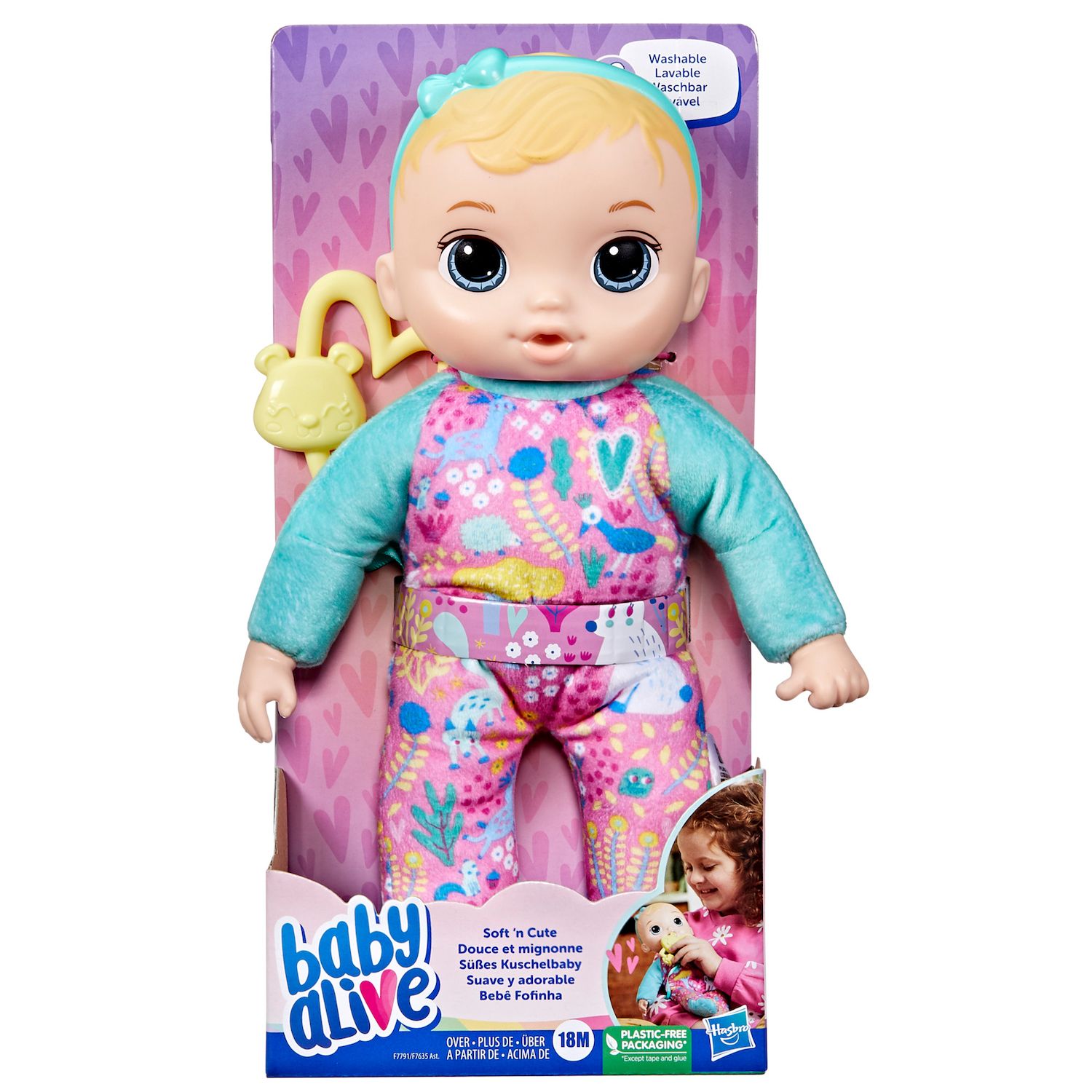 Детские куклы Baby Alive Soft ‘n Cute Blonde Hair Doll — фото 2
