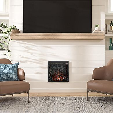 Ameriwood Home Altra Flame Electric Glass Front Fireplace Insert & Remote