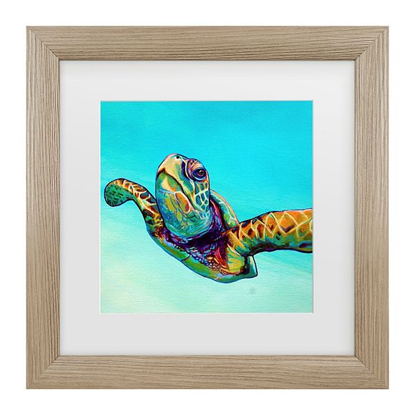 Green Sea Turtle Framed Wall Art