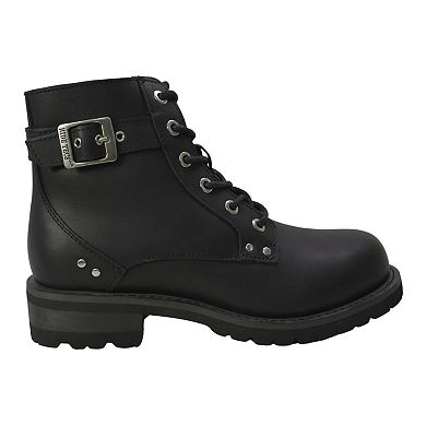 Ride Tecs 8647L Women's Leather Biker Boots