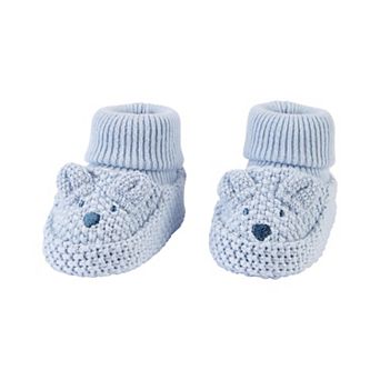 Baby Boy Carter's Bear Crochet Booties