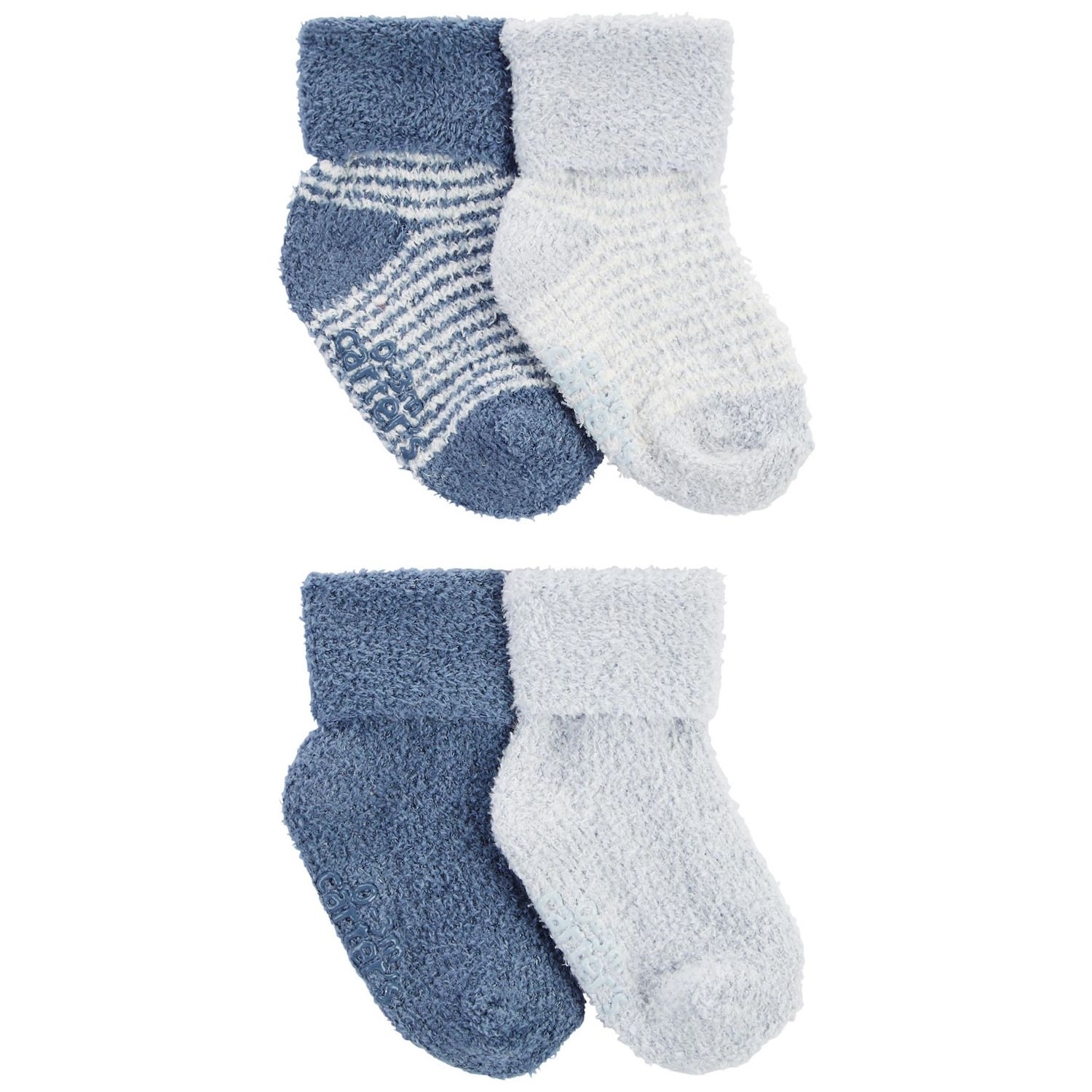 Luvable Friends Baby Boy Newborn and Baby Socks Set, Space, 0-3 Months