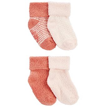 Baby Girl Carter's 4-Pack Foldover Chenille Socks