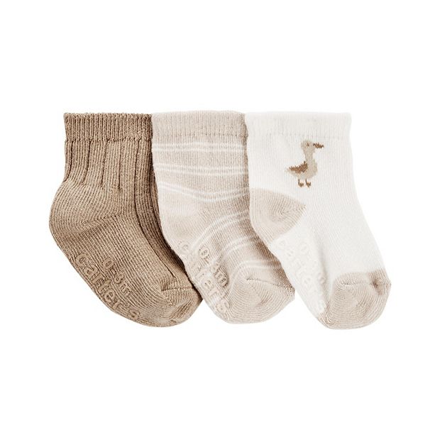 Baby Carter's 3-Pack Duck & Stripes Socks