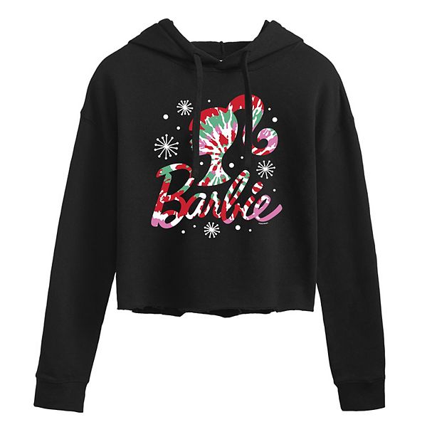 Barbie crop top hoodie hotsell