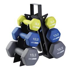12 Pound Dumbbell Free Weight Set, Arm Workout Equipment for Women