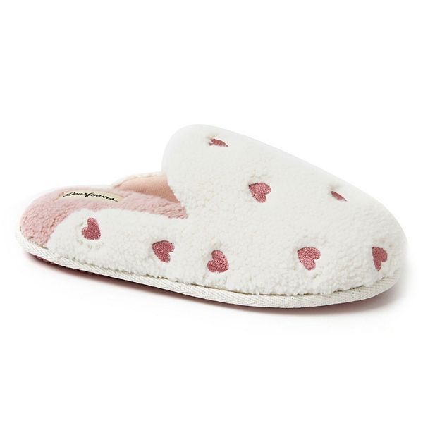 Dearfoams Women s Heart Scuff Slipper