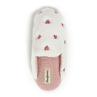 Dearfoams Women's Heart Scuff Slipper