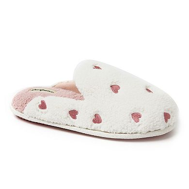 Dearfoams Women's Heart Scuff Slipper