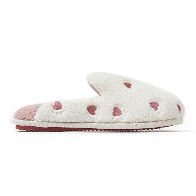 Dearfoams Women's Heart Scuff Slipper