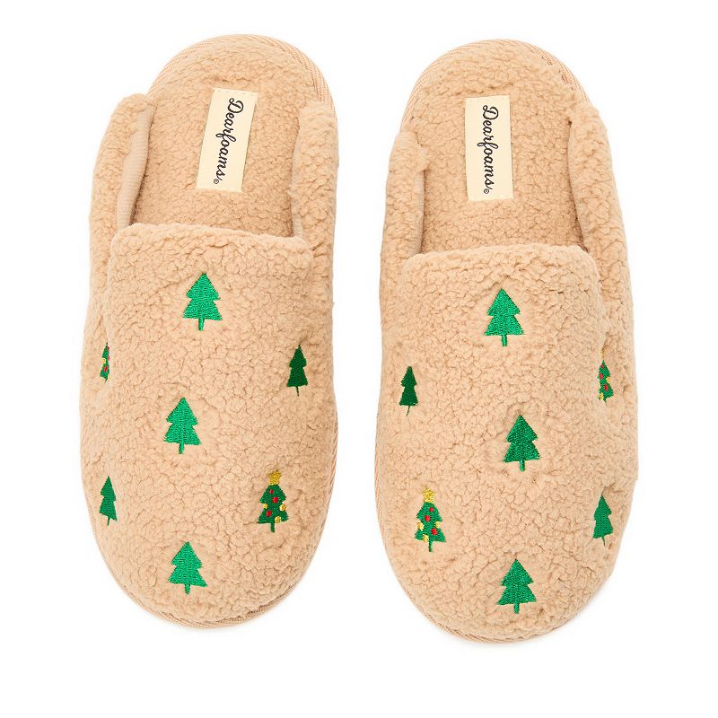 Dearfoams Women's Tab Scuff Slipper, 