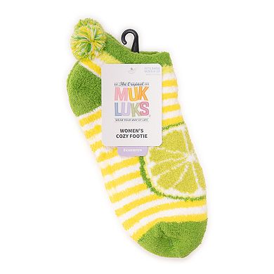 Women's MUK LUKS Footie Slipper Socks