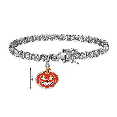 Sarafina Diamond Accent Pumpkin Charm Bracelet