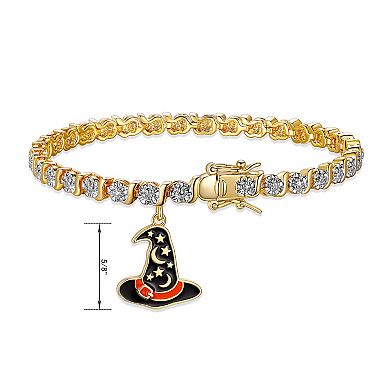 Sarafina Diamond Accent Witch Hat Charm Bracelet