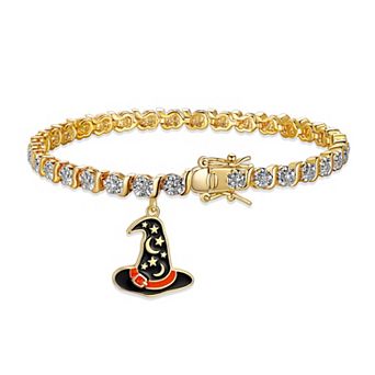 Sarafina Diamond Accent Witch Hat Charm Bracelet