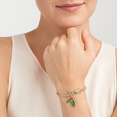 Sarafina Diamond Accent Holly Charm Bracelet