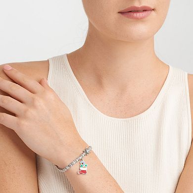 Sarafina Diamond Accent Stocking Charm Bracelet
