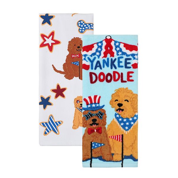 Celebrate Together™ Americana Yankee Doodle Dog Kitchen Towel 2-pk.