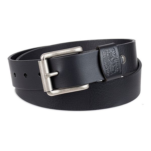 Men's Levi's® Leather Rivet and Roller Bar Buckle Jean Belt