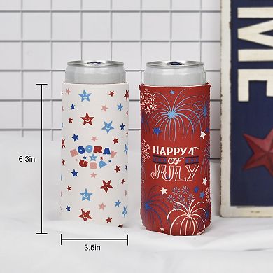 Celebrate Together™ Americana 4th of July Tall Can 2-pk. Cooler