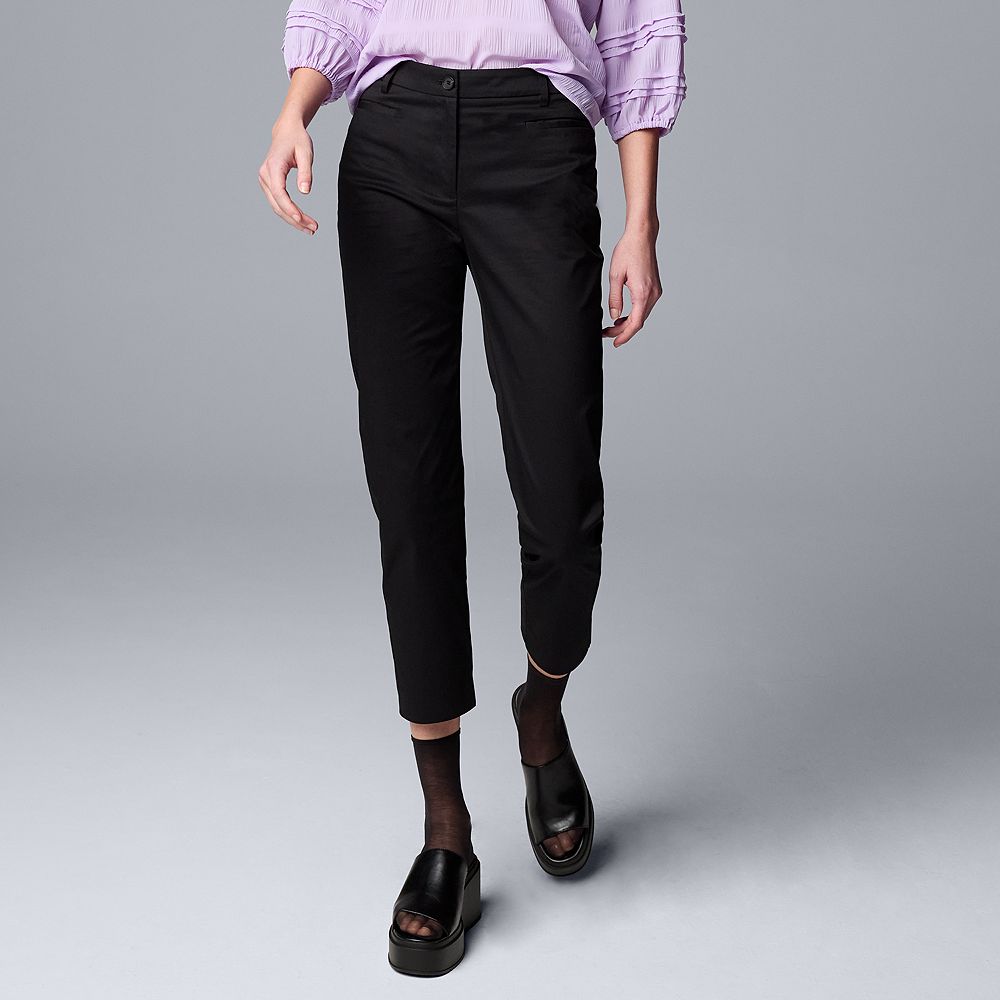 Petite Simply Vera Vera Wang Mid-Rise Capris