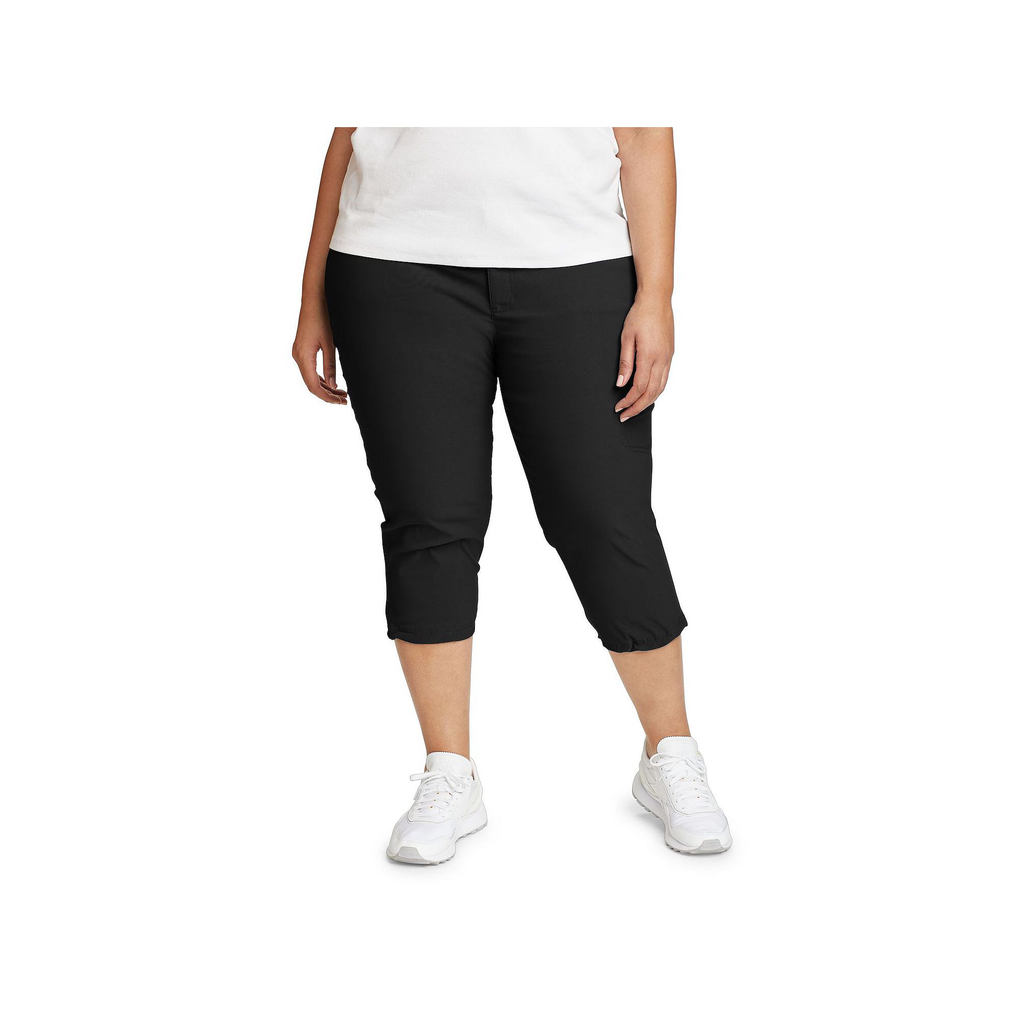 Plus Size Eddie Bauer Rainier Capris, Womens, Size: 16 W, Black