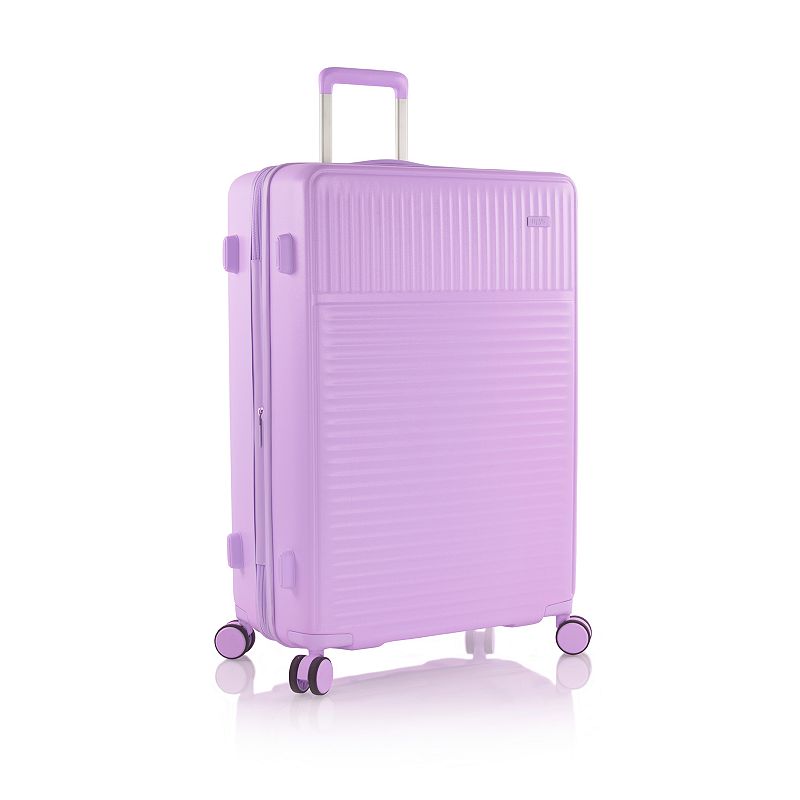 Heys Pastel Hardside Spinner Luggage, Purple, 26 INCH
