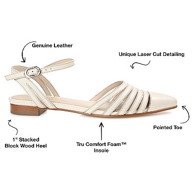 Journee Signature Dexie Tru Comfort Foam™ Women's Leather Flats