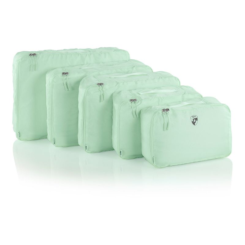 Heys 5-Piece Pastel Packing Cube Set, Green, 5 PC SET