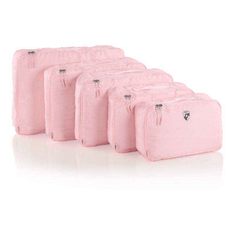 Heys 5-Piece Pastel Packing Cube Set, Pink, 5 PC SET