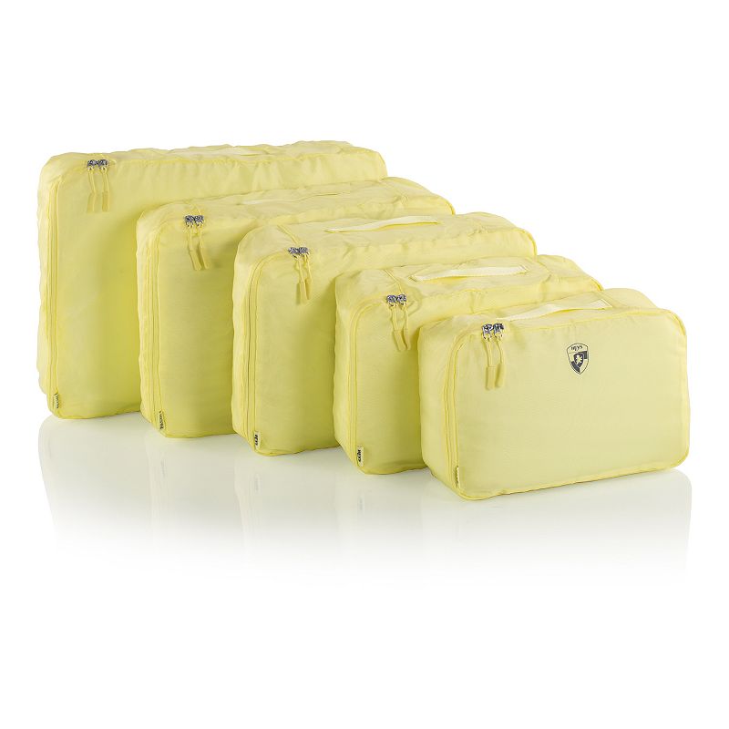 Heys 5-Piece Pastel Packing Cube Set, Yellow, 5 PC SET
